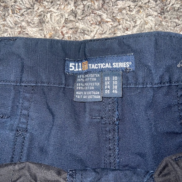 5.11 TACTICAL Series Men's Size 30 Taclite Pro Ripstop Cargo Shorts Navy - Picture 2 of 6